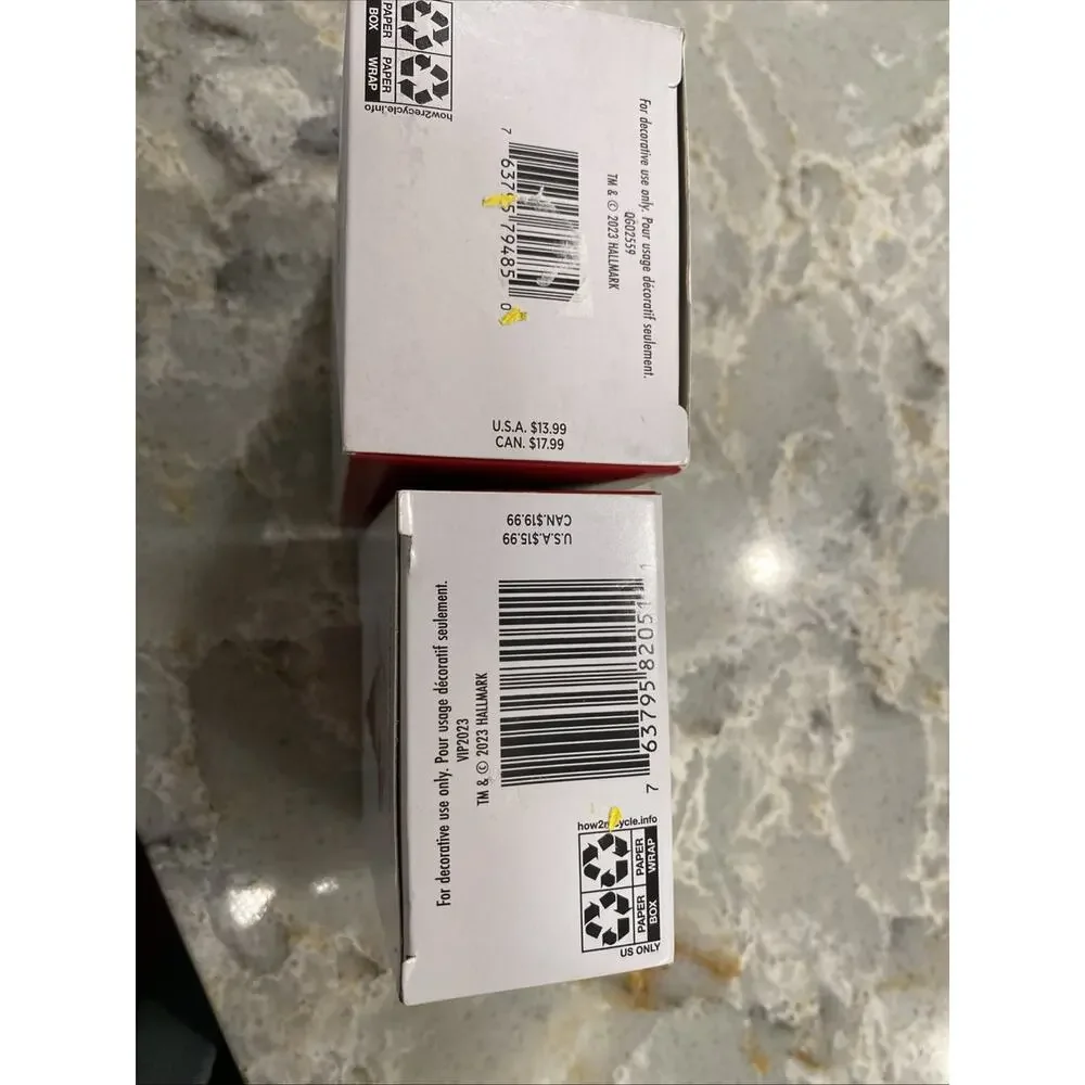 2023 Hallmark Great-Granddaughter Snowman Hot Cocoa Mug Christmas Ornament LOT - Picture 7 of 8